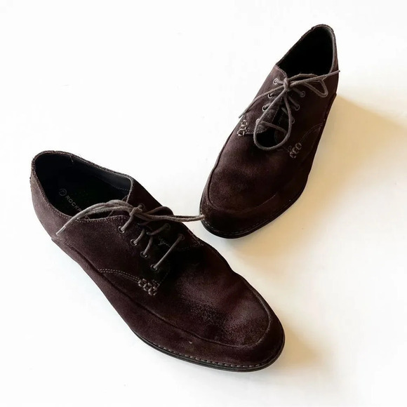 Rockport Adidas Adiprene Brown Suede Loafer Men’s Size 10 Work Shoe Comfort Tech - Picture 11 of 11